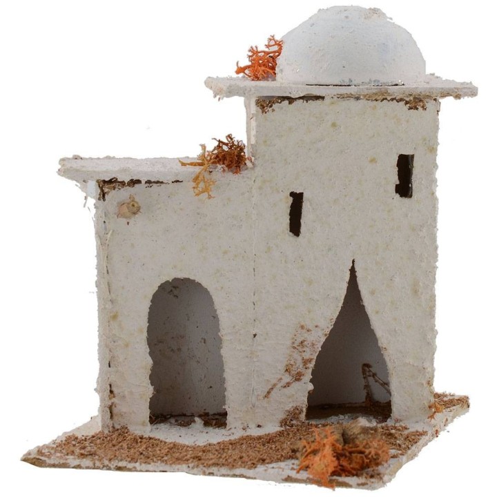Casa Araba con cupola e porte ad arco 14x14x17,5 h. 