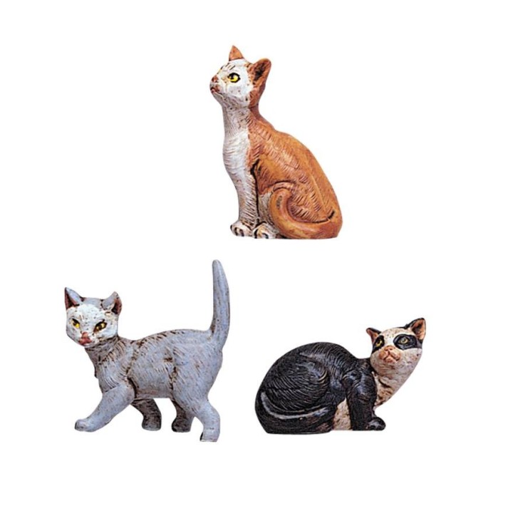 Conjunto de tres gatos serie 12 cm Fontanini