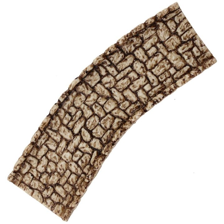 Curved road for presepe cm 15x4, 8 in resin