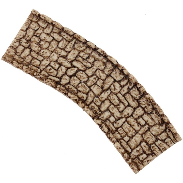 Curved road for presepe cm 15x4, 8 in resin