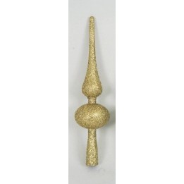 Puntale 28 cm oro brillantato Natale
