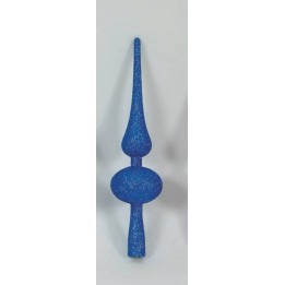 Puntale 28 cm blu brillantato