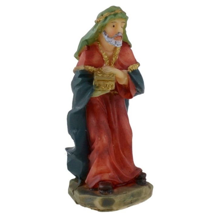 Nativity figurines: 13 5 cm series subjects in resin for crib