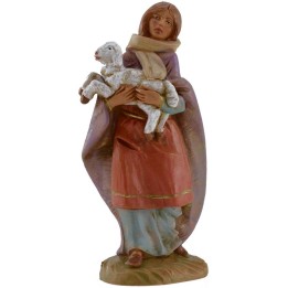 Pastorcita con oveja en brazos 12 cm Fontanini
