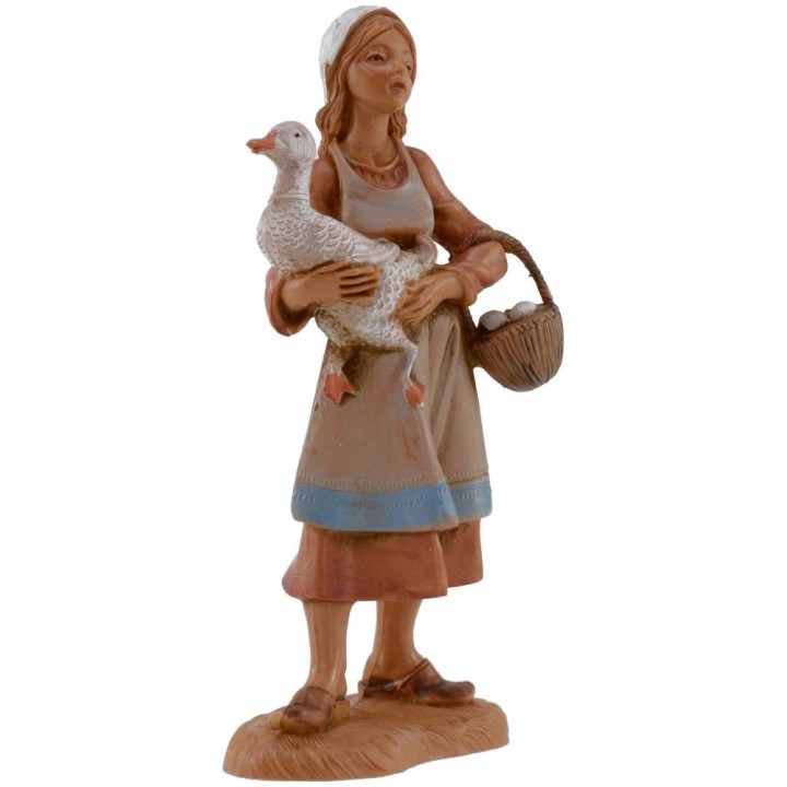 Woman with goose 12 cm Fontanini