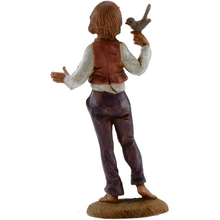 Child with bird 12 cm series Fontanini