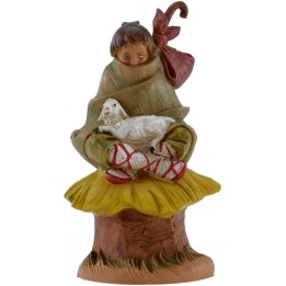 Seated shepherd 12 cm series Fontanini