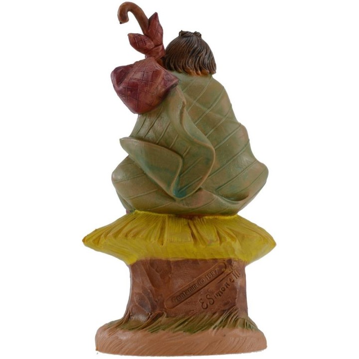 Seated shepherd 12 cm series Fontanini