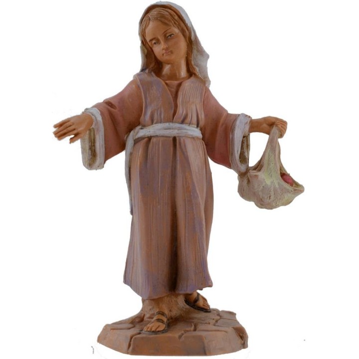 Fanciulla con fagotto serie 12 cm Fontanini