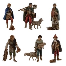 Set 6 statue 11cm Landi Moranduzzo