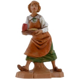 Woman with tray 12 cm Fontanini