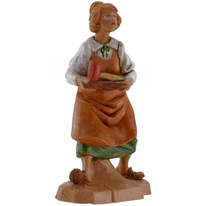 Mujer con bandeja 12 cm Fontanini