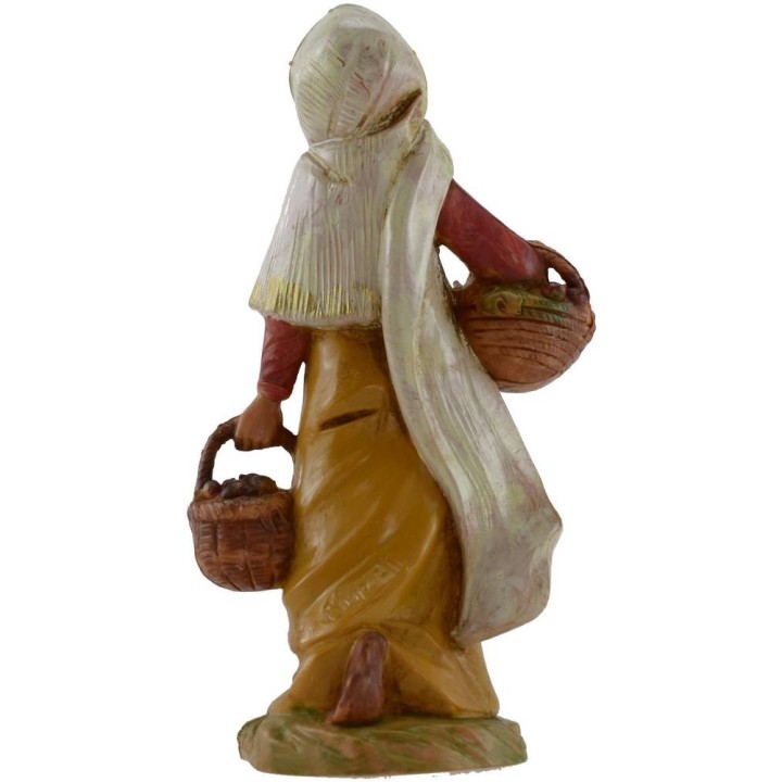 Oriental woman with baskets 12 cm Fontanini
