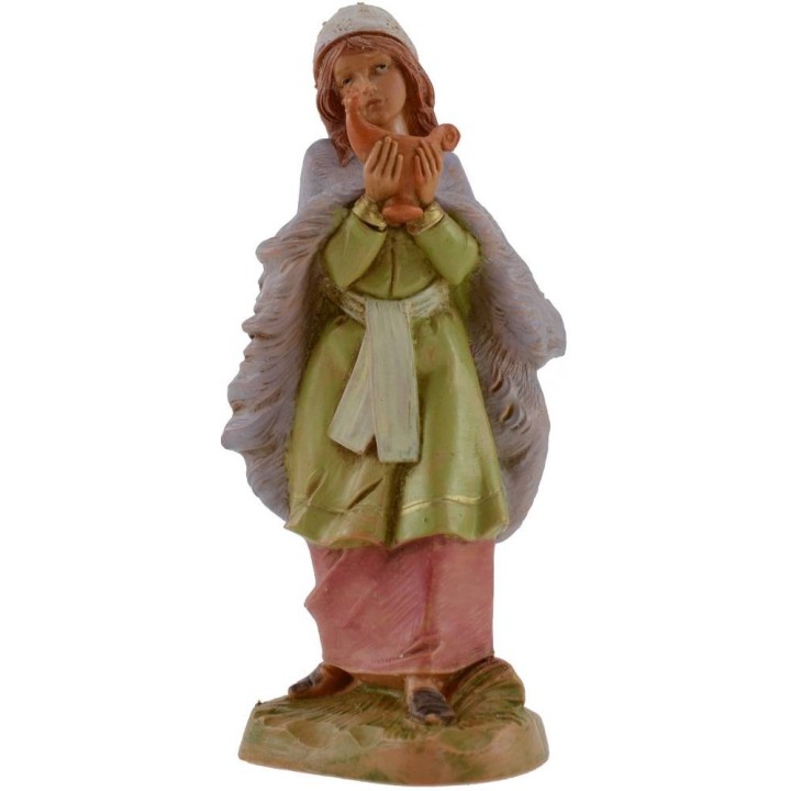 Mujer con lámpara 12 cm Fontanini