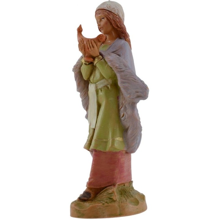 Mujer con lámpara 12 cm Fontanini
