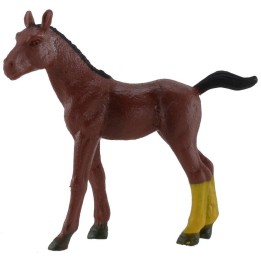 Caballo marrón en PVC para estatuas de 6-8 cm