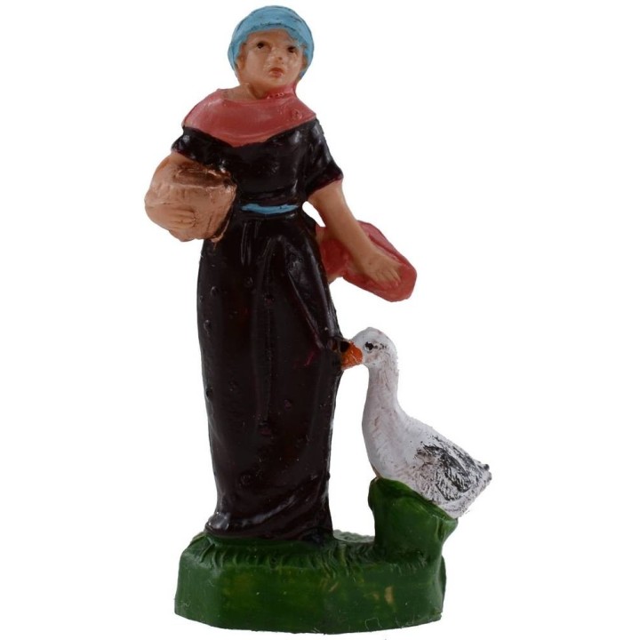 Mujer con ganso 4 cm en PVC