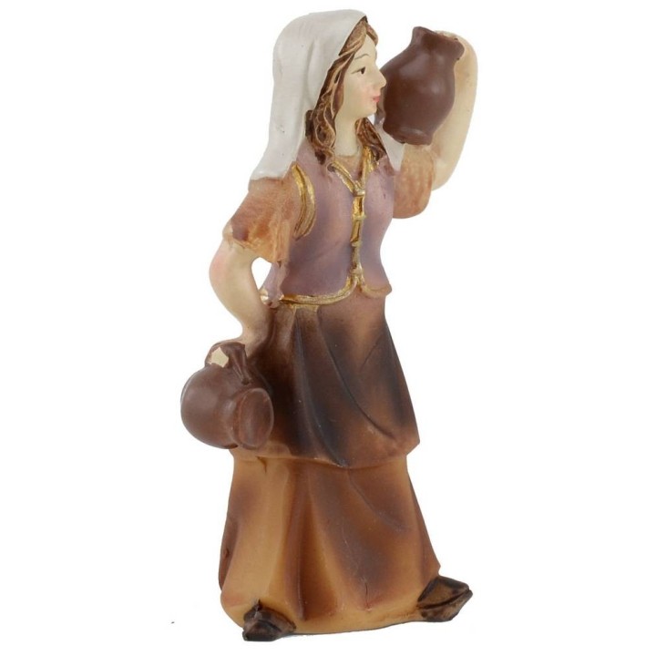 Mujer con ánforas de resina 8 cm