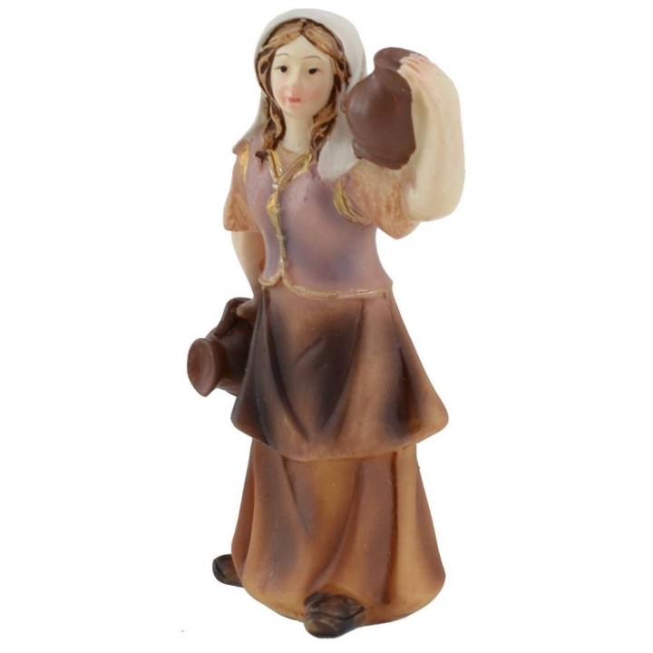Mujer con ánforas de resina 8 cm