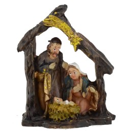 Natividad con cabaña 3,5 cm en resina