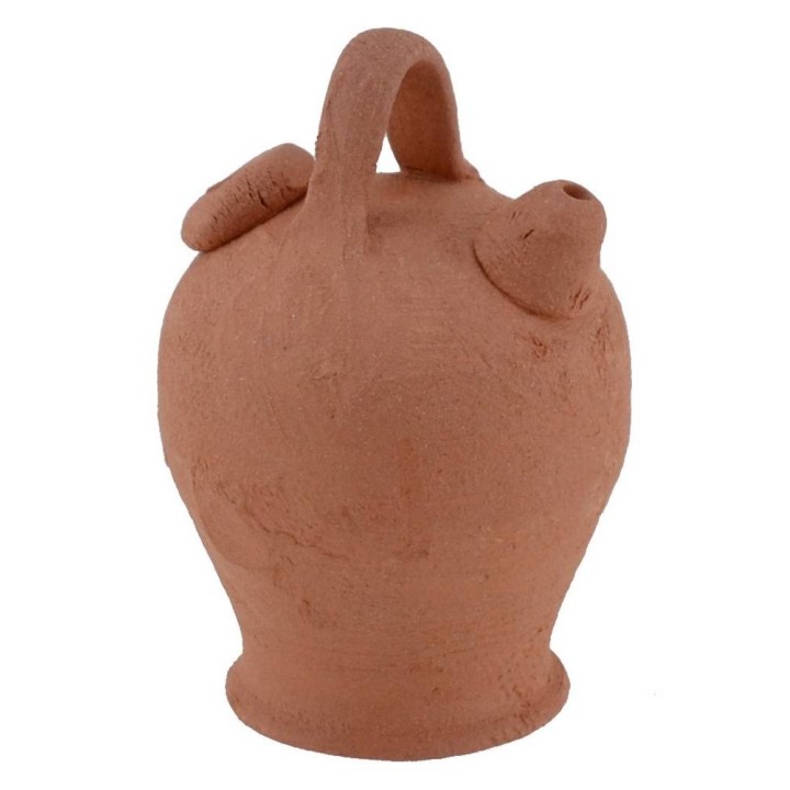 Ánfora dos agujeros de terracota cm 3,4