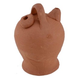 Ánfora dos agujeros de terracota cm 3,7