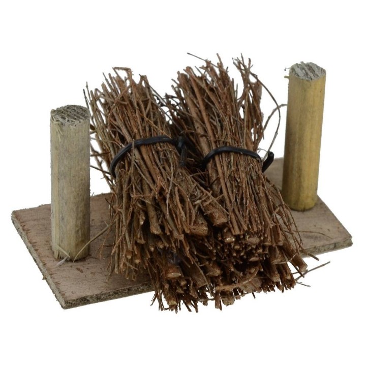 Stacked bundles of wood 8.5x6.5x4.5 h.