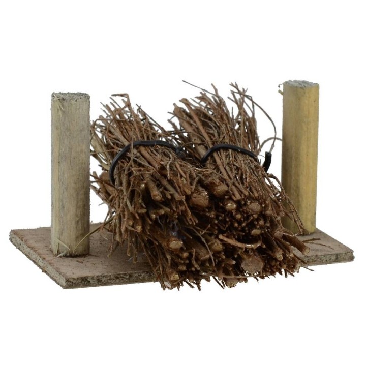 Stacked bundles of wood 8.5x6.5x4.5 h.