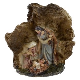 Natività in resina nella grotta cm 4,5