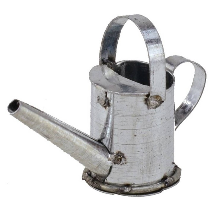 Metal watering can 3.5x2.5 cm h.