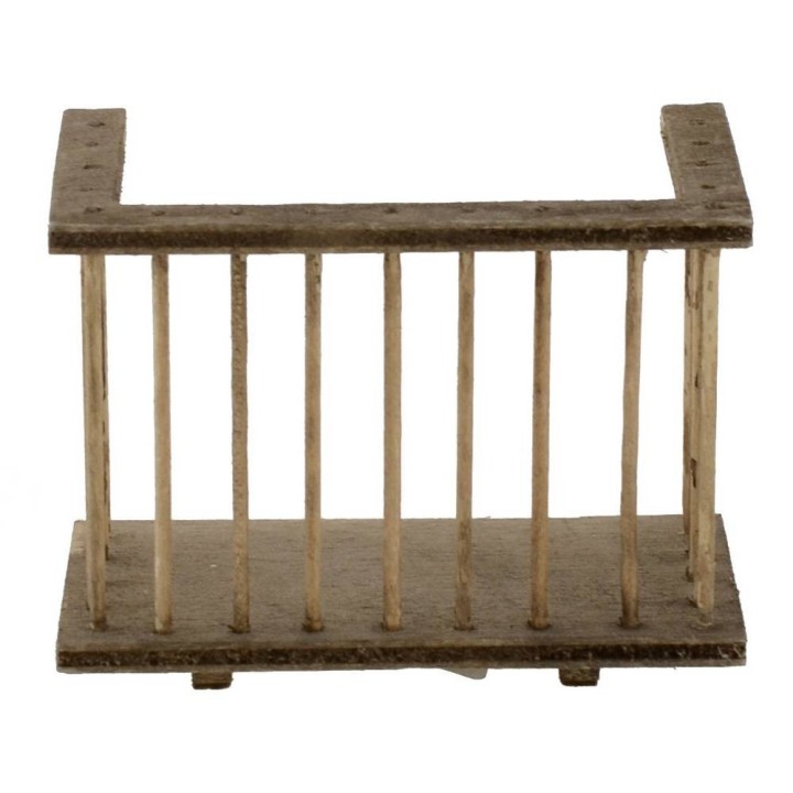 Ringhiera in legno per balcone cm 8,5x5x6,5 h.