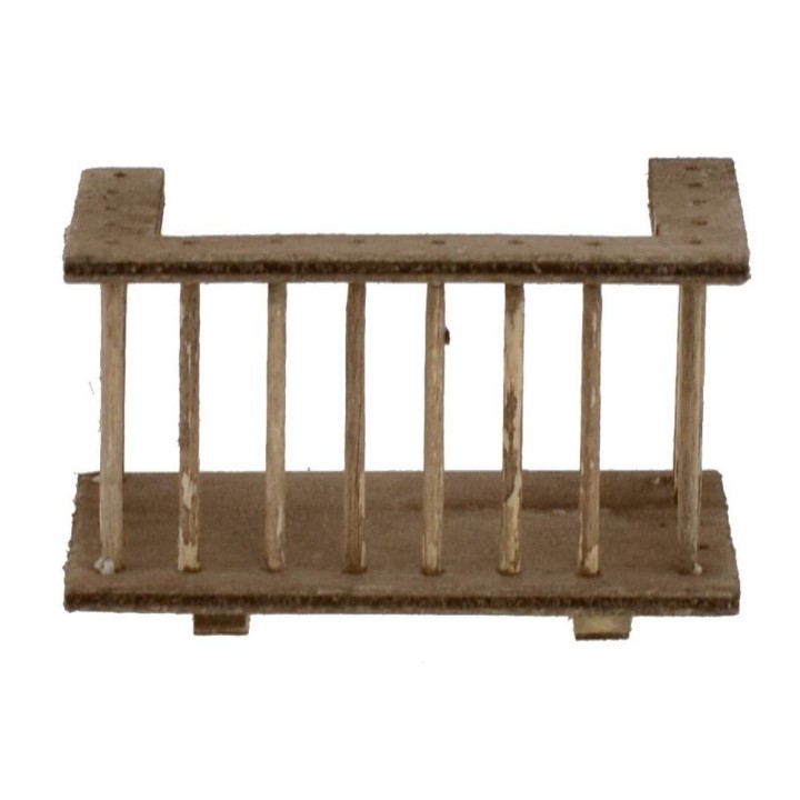 Ringhiera in legno per balcone cm 7x4x4 h.