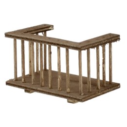 Barandilla de madera para balcón cm 7x4x4 h.