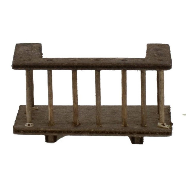 Ringhiera in legno per balcone cm 6x3,5x3,5 h.