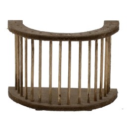 Ringhiera semicerchio in legno cm 8,5x5x6,5 h.
