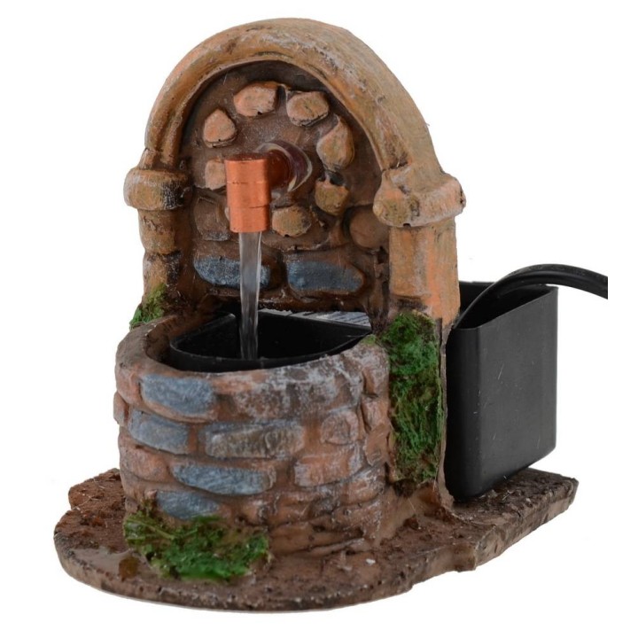Fontana funzionante per presepe cm 9,5x11x10,5 h.
