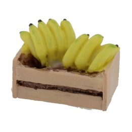 Cassetta in resina con banane cm 3,2x2x2,2 h.