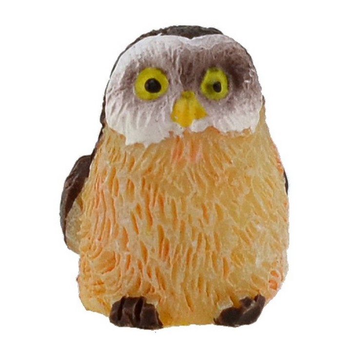 Coppia di gufi per presepe cm 1,4