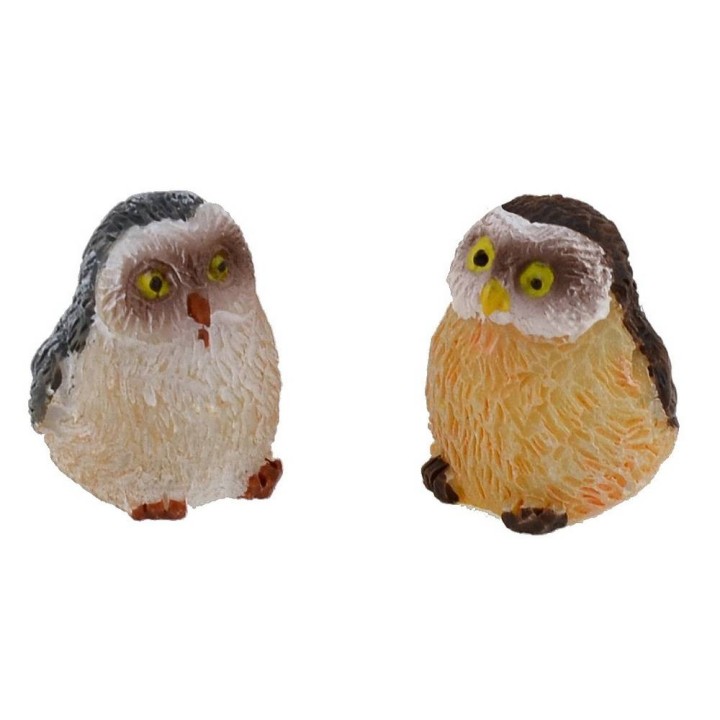 Pair of owls for creche 1,4 cm