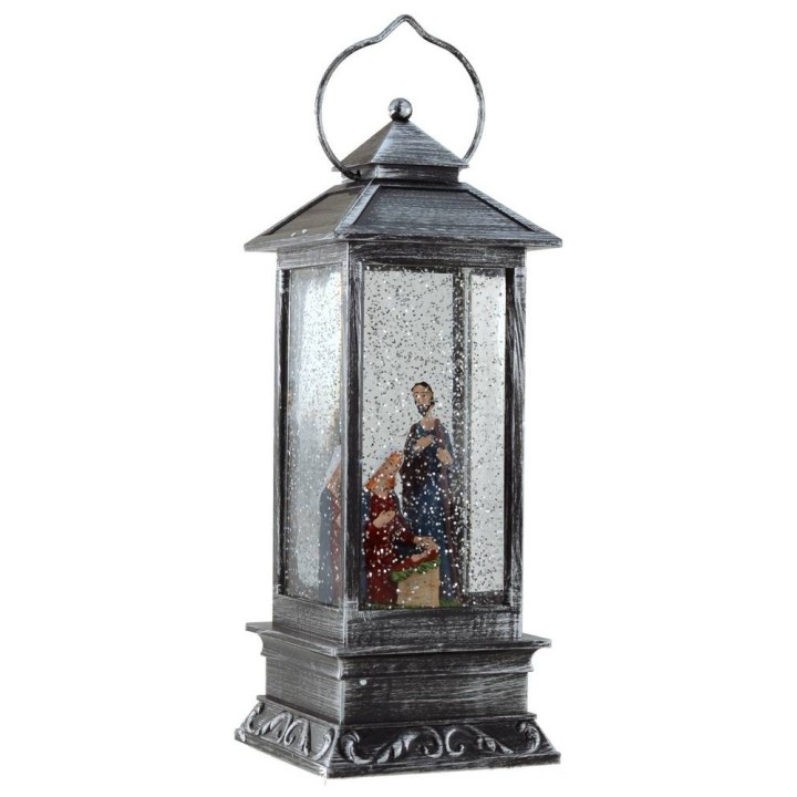 Lantern with Nativity cm 10,5x10,5x28 h.