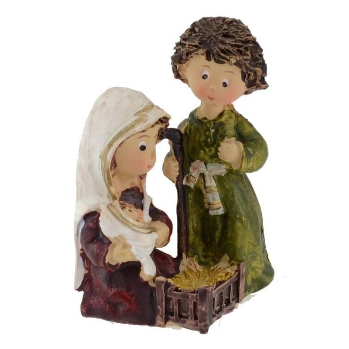 Natività naif in resina 6 cm