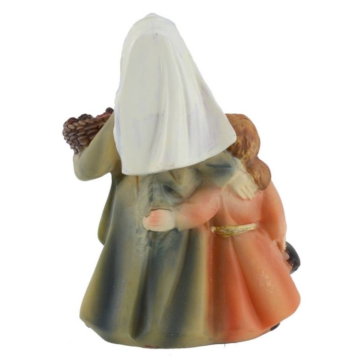 Resin woman with girl 8 cm series