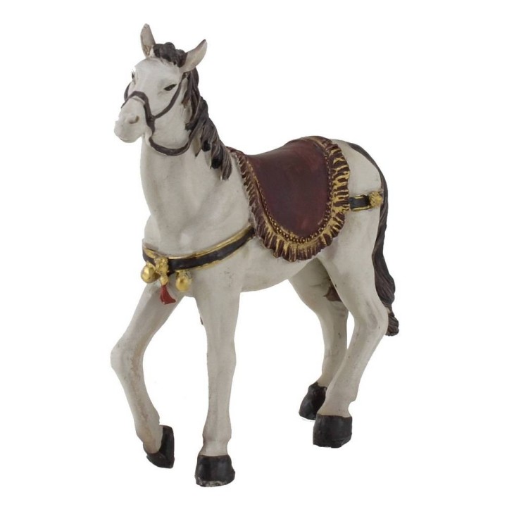Gray resin horse 10.5x7.5 cm h.