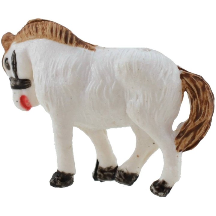 White horse for presepe series 3.5 cm