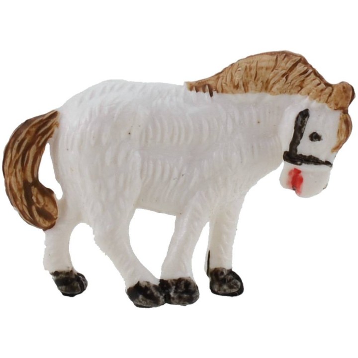 Caballo blanco para pesebre serie 3,5 cm