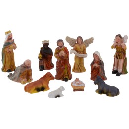 Set Natividad 6 cm 11 figuras para belén