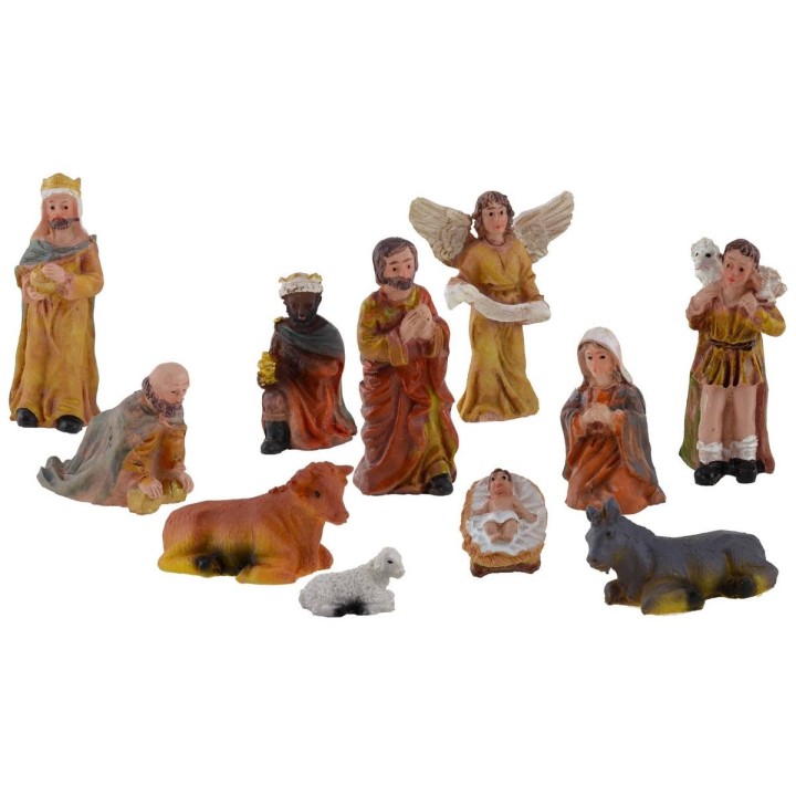 Set Natividad 6 cm 11 figuras para belén