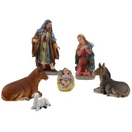 Natividad de 30 cm con 6 figuras para belén.