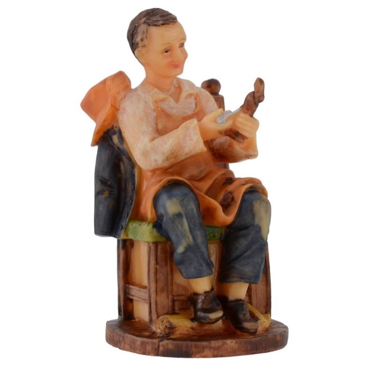 Falegname seduto in resina serie 12 cm