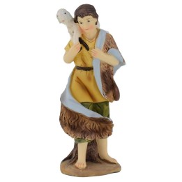 Pastore con agnello in resina 15 cm